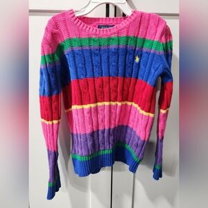 Polo Ralph Lauren Colorful Cable Knit Sweater